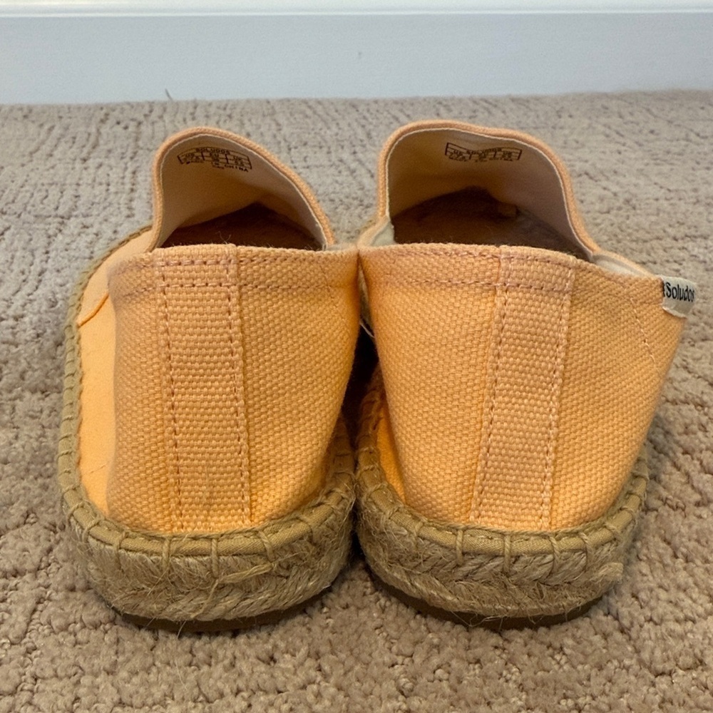 NWOB Soludos Women's Sherbet Orange Espadrilles size 7 - Picture 3 of 5